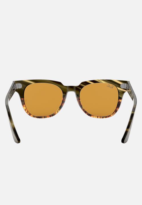 Ray-Ban - Meteor sunglasses - yellow gold/green gradient stripped