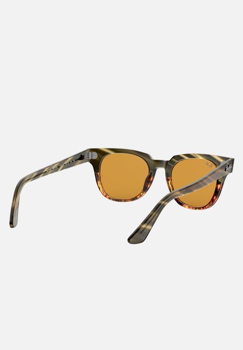 Ray-Ban - Meteor sunglasses - yellow gold/green gradient stripped