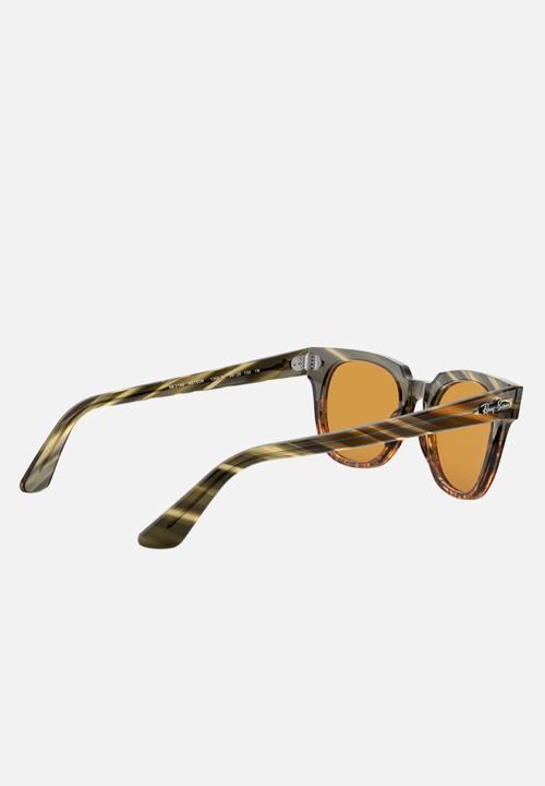 Ray-Ban - Meteor sunglasses - yellow gold/green gradient stripped
