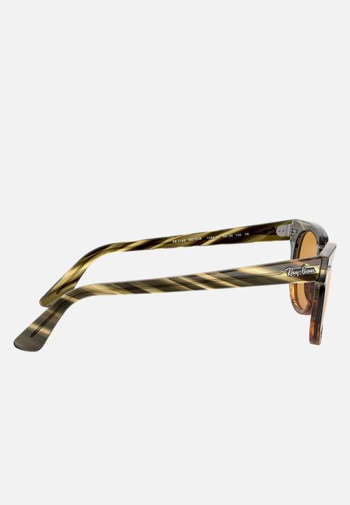 Ray-Ban - Meteor sunglasses - yellow gold/green gradient stripped