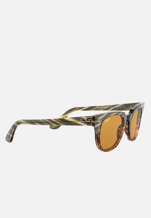 Ray-Ban - Meteor sunglasses - yellow gold/green gradient stripped