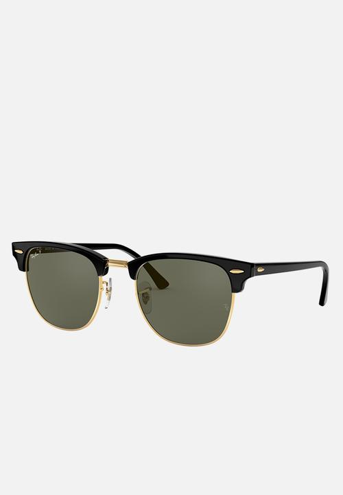 Ray-Ban - Clubmaster sunglasses - black/crystal green polarised