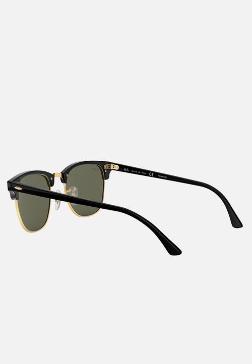 Ray-Ban - Clubmaster sunglasses - black/crystal green polarised