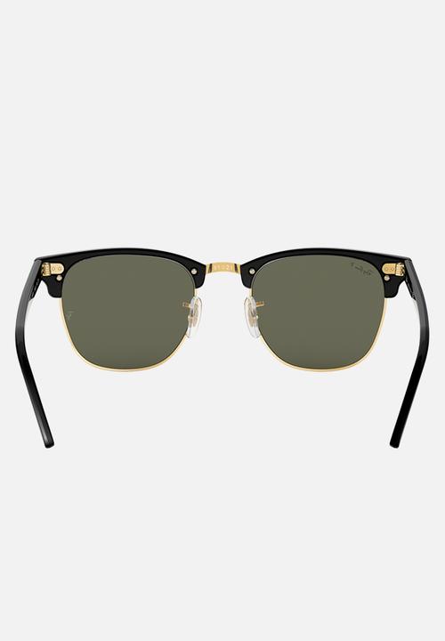 Ray-Ban - Clubmaster sunglasses - black/crystal green polarised