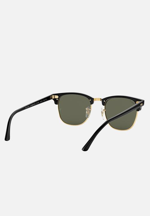 Ray-Ban - Clubmaster sunglasses - black/crystal green polarised