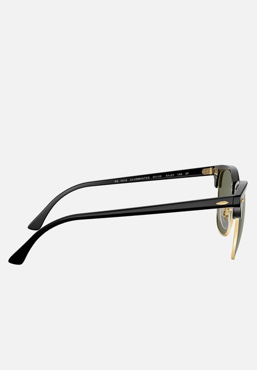 Ray-Ban - Clubmaster sunglasses - black/crystal green polarised