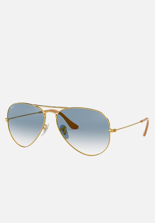 Ray-Ban - Aviator sunglasses - gold/crystal gradient light blue
