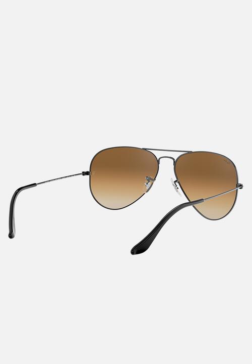 Ray-Ban - Aviator sunglasses 58mm - gunmetal & crystal gradient brown