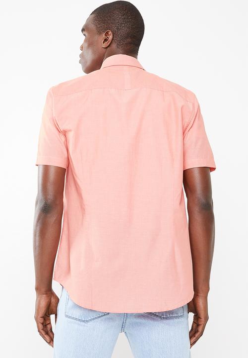 STYLE REPUBLIC - Gentleman short sleeve shirt - peach