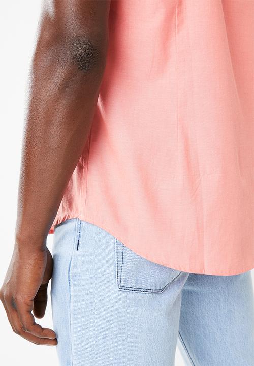 STYLE REPUBLIC - Gentleman short sleeve shirt - peach