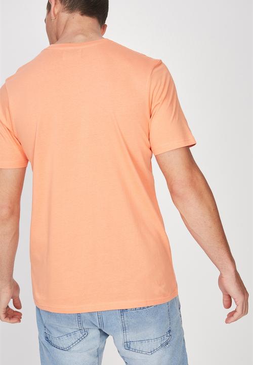 Cotton On - Skull flower Tbar tee - peach