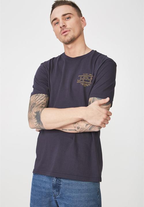 Cotton On - Japan customs Tbar tee - navy