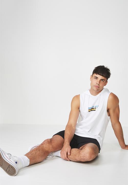 Cotton On - Hustle muscle - white