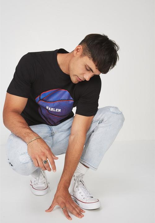 Cotton On - Harlem ball Tbar tee - black