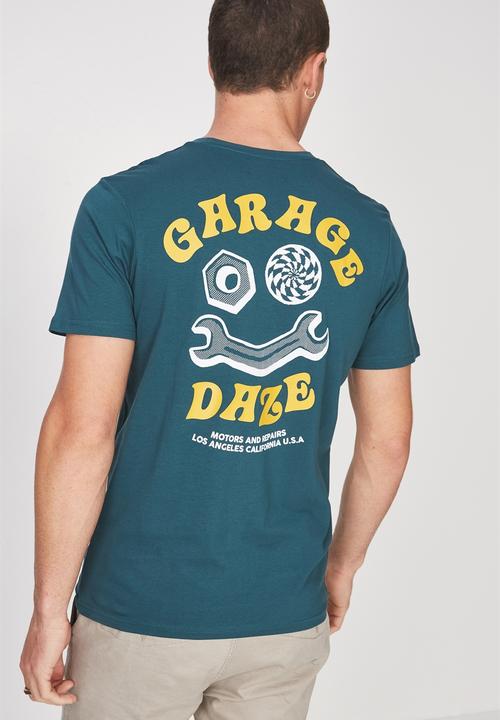 Cotton On - Garage daze Tbar tee - blue 