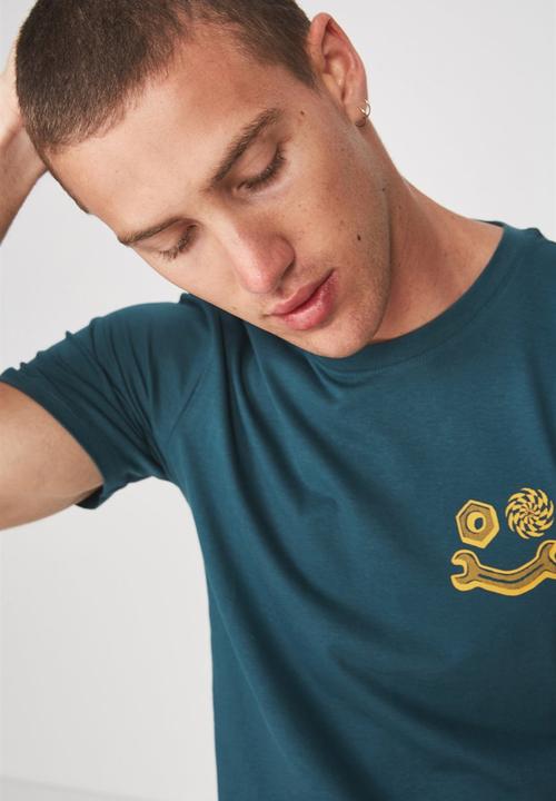 Cotton On - Garage daze Tbar tee - blue 