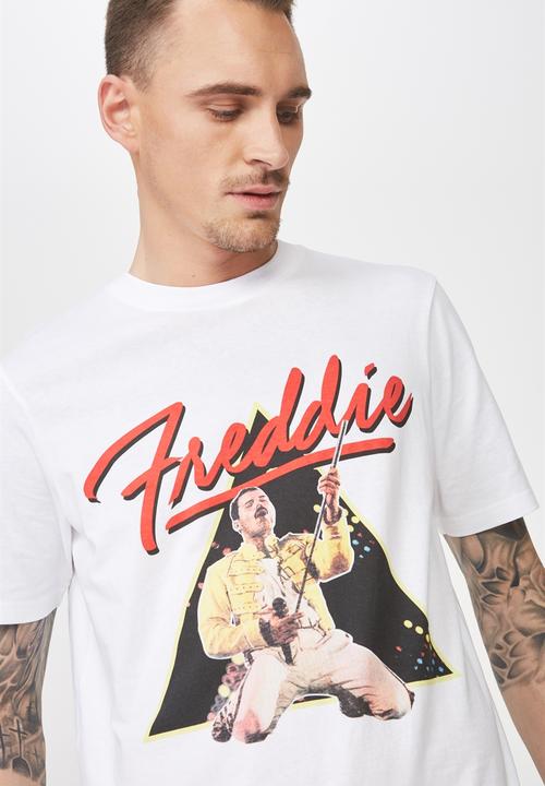 Cotton On - Freddie Tbar collaboration tee - white
