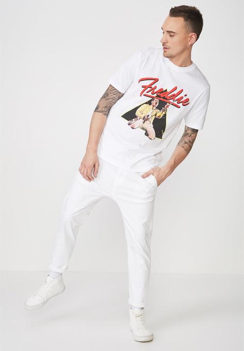 Cotton On - Freddie Tbar collaboration tee - white
