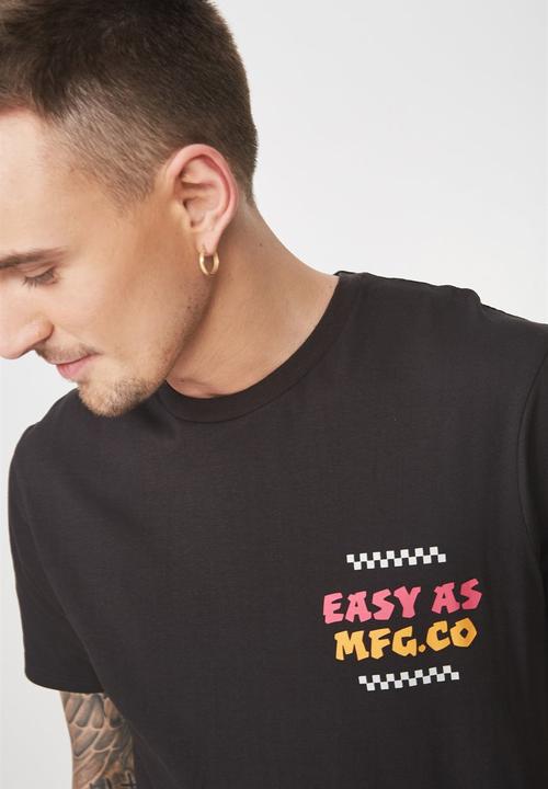Cotton On - Easy Tbar tee - black