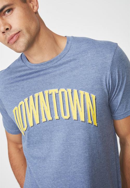 Cotton On - Downtown Tbar tee - blue