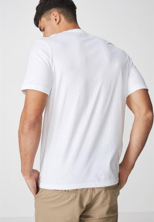 Cotton On - Crazy smile Tbar tee - white