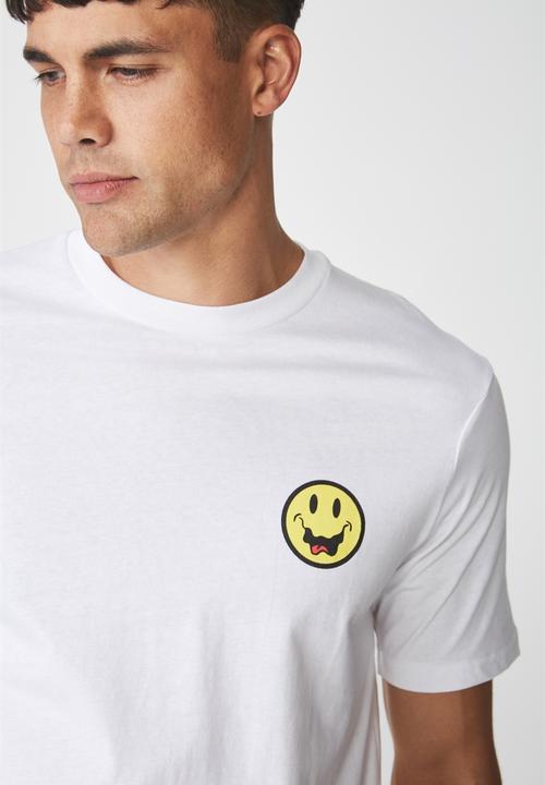 Cotton On - Crazy smile Tbar tee - white