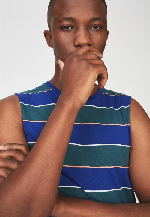 Cotton On - Big stripe Tbar tee - multi
