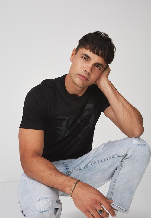 Cotton On - Active welcome to Los Angeles graphic tee - black