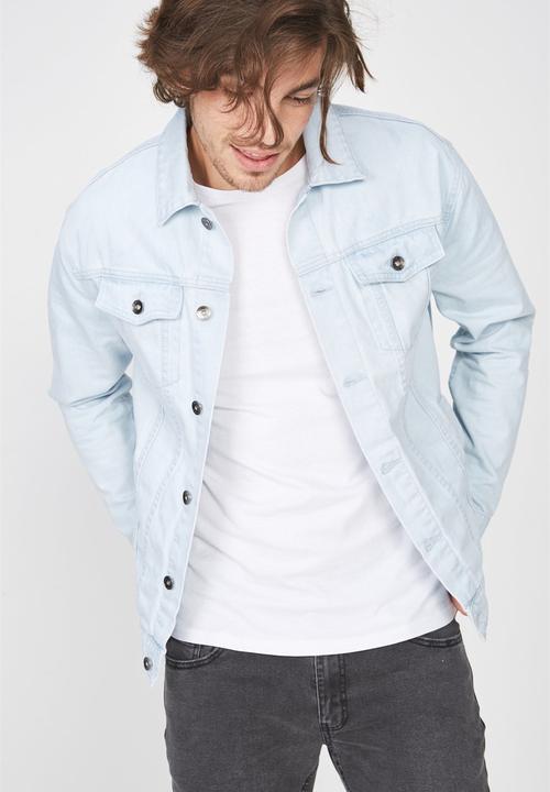 Cotton On - Rodeo Rolling Stone lips collaboration jacket - blue