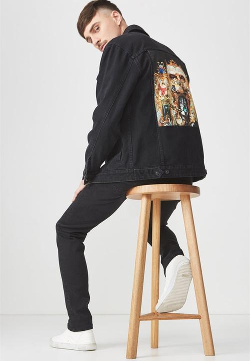 Cotton On - Rodeo MJ Dangerous collaboration jacket - black