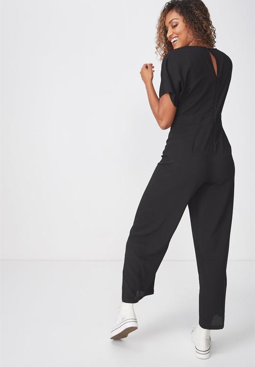 Cotton On - Woven nova batwing jumpsuit - black