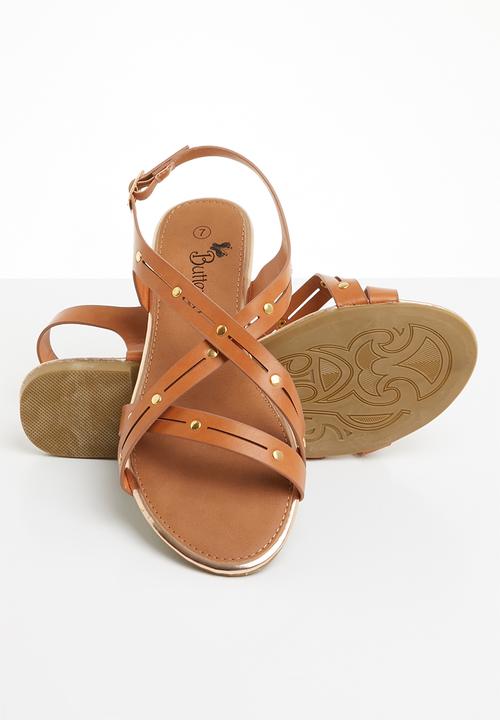 Butterfly Feet - Radiya strappy sandal - tan