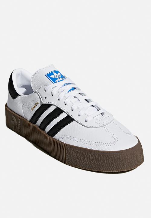 adidas Originals - Sambarose - white, black & gum 