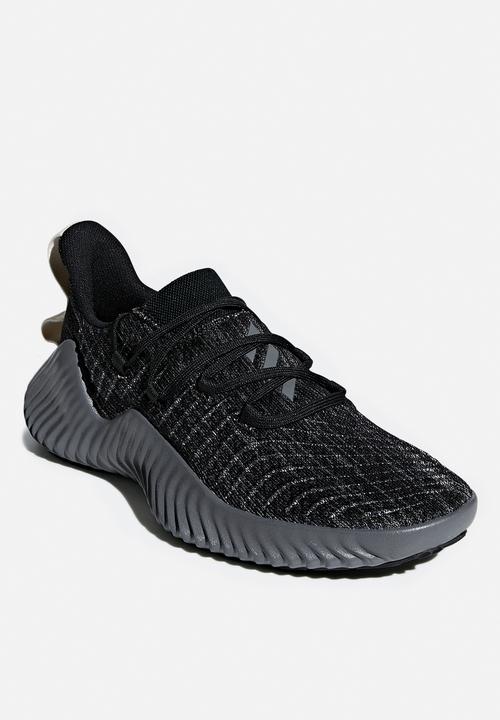 adidas Performance - Alphabounce trainer - black, grey & white 
