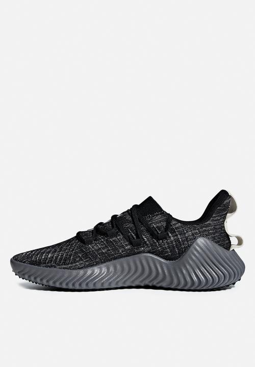 adidas Performance - Alphabounce trainer - black, grey & white 