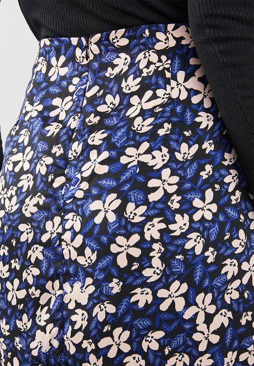 Vero Moda - Billia knee skirt - black & navy