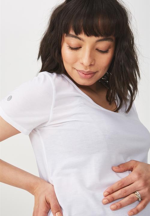 Cotton On - Maternity gym T-shirt - white