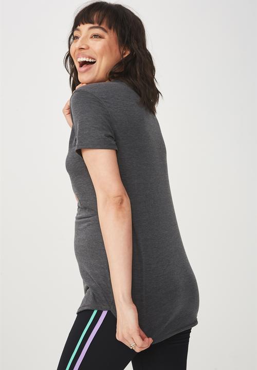 Cotton On - Maternity gym T-shirt - charcoal 