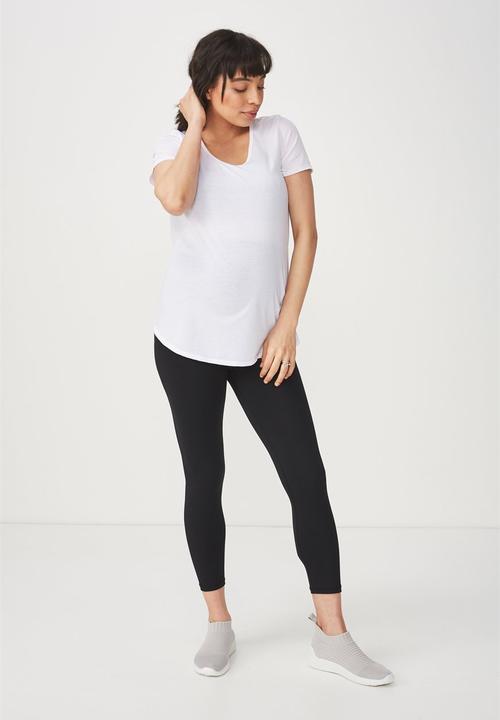 Cotton On - Maternity core 7/8 tights - black