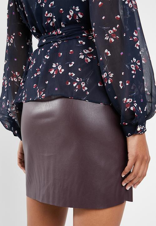 Vero Moda - Maya 3/4 wrap blouse - navy