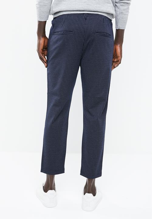 Jack & Jones - Vega pant - navy & white