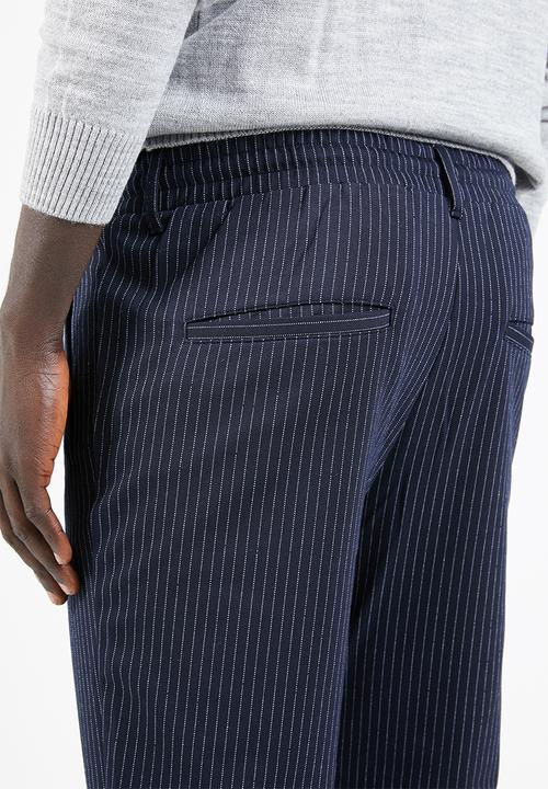 Jack & Jones - Vega pant - navy & white