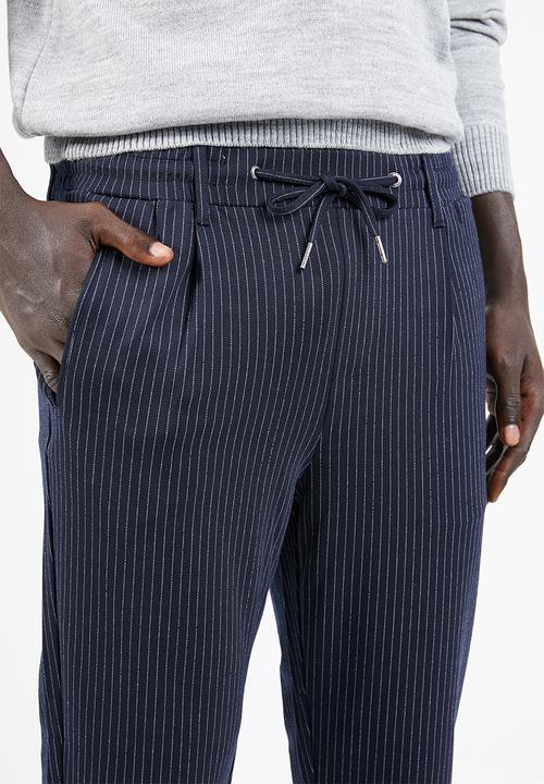 Jack & Jones - Vega pant - navy & white