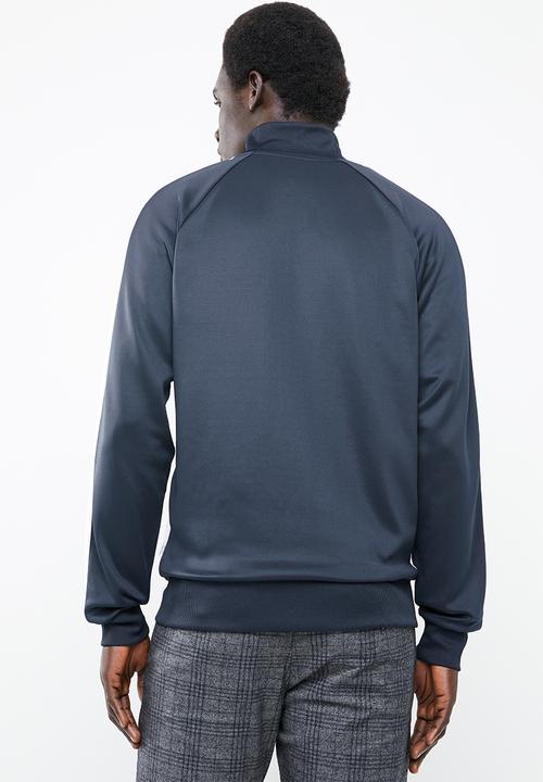 Jack & Jones - Auto sweat high neck side stripe - navy & white