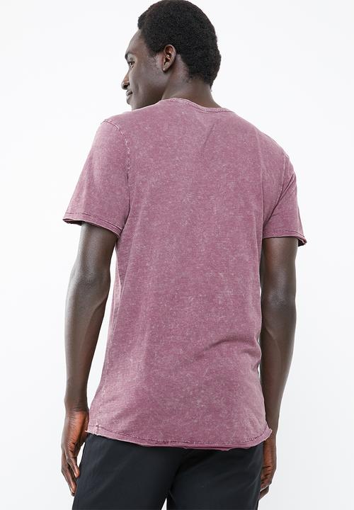 Jack & Jones - Turbo scoop neck short sleeve tee - purple