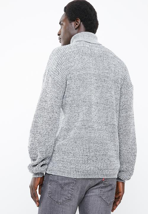 Superbalist - Chunky textured roll neck knit - grey