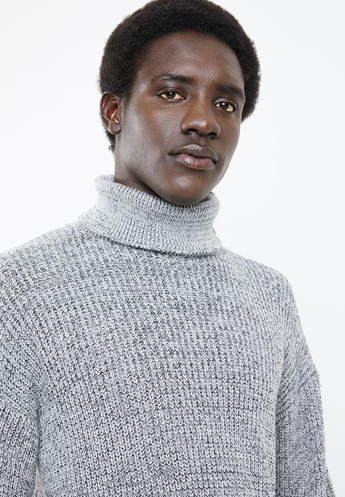 Superbalist - Chunky textured roll neck knit - grey