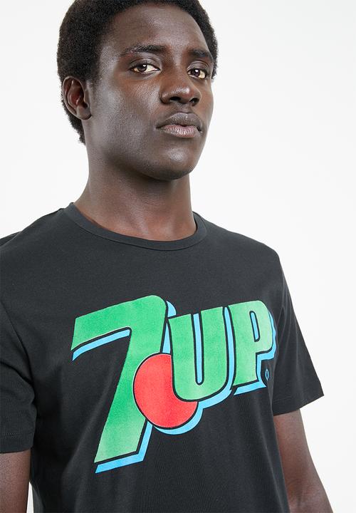 Jack & Jones - 7 Up short sleeve crew neck tee - black 