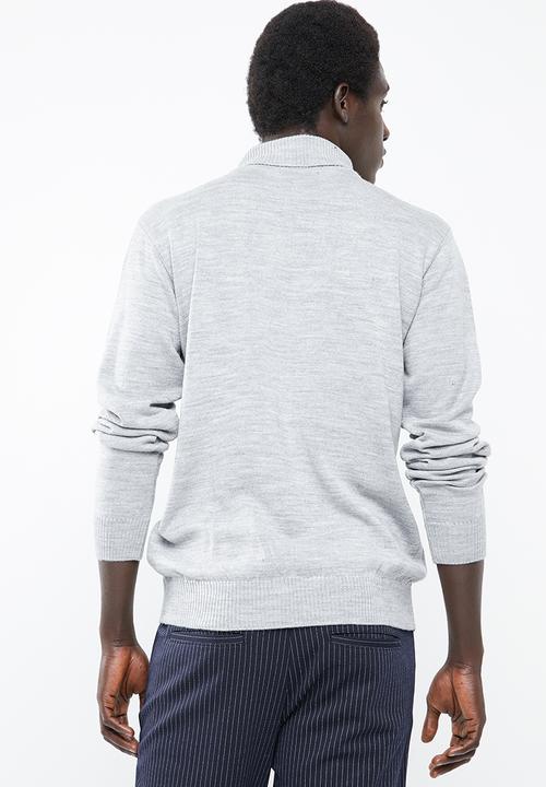 Superbalist - Basic roll neck  slim fit knit - grey