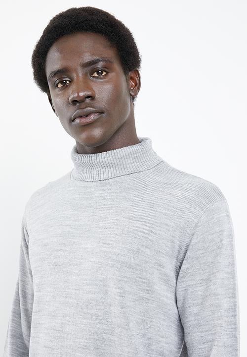 Superbalist - Basic roll neck  slim fit knit - grey